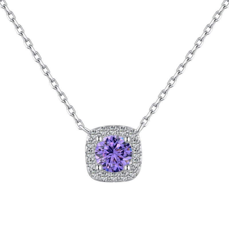 Birthstone Cushion Necklace