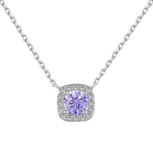 Birthstone Cushion Necklace