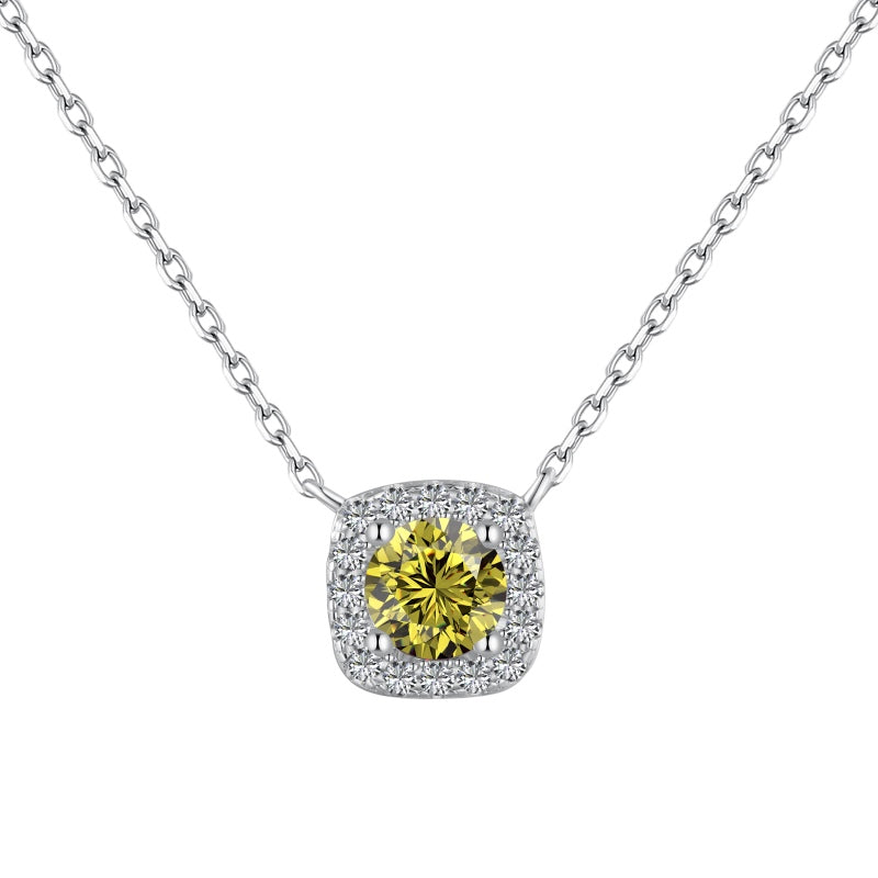 Birthstone Cushion Necklace