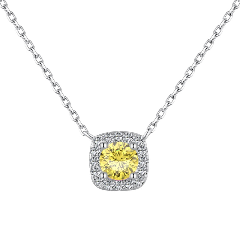 Birthstone Cushion Necklace