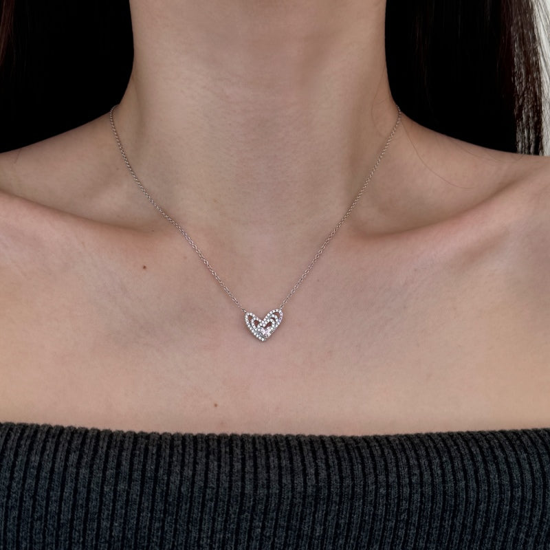 Sparkling Heart Necklace