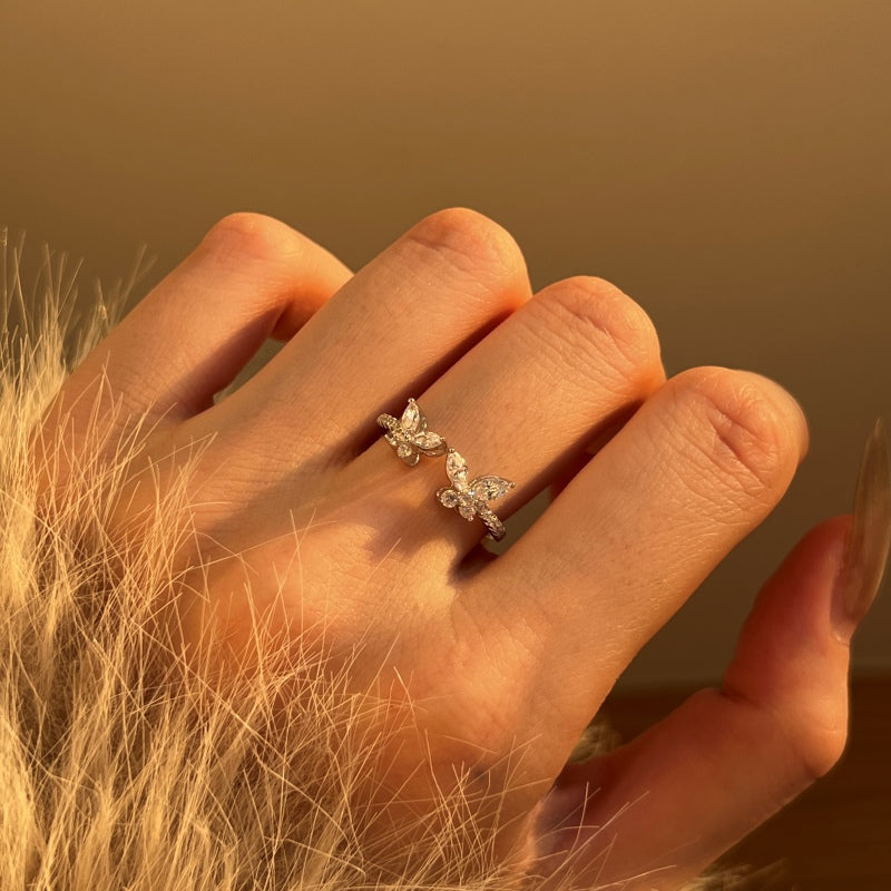 Butterfly Crystal Ring