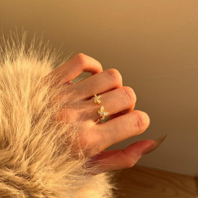 Butterfly Crystal Ring