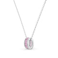Minimal Pink CZ Necklace