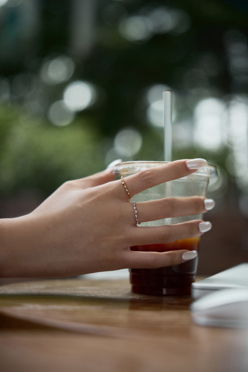 Minimal CZ Band Ring