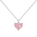 Pink Pavé Heart Pendant